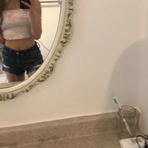 Pink marble Tube Top